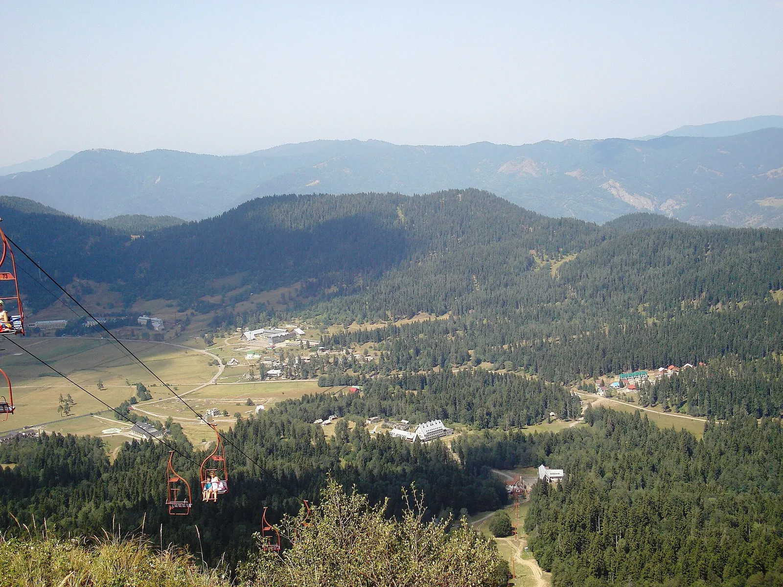 Bakuriani village seen from Mount Kokhta