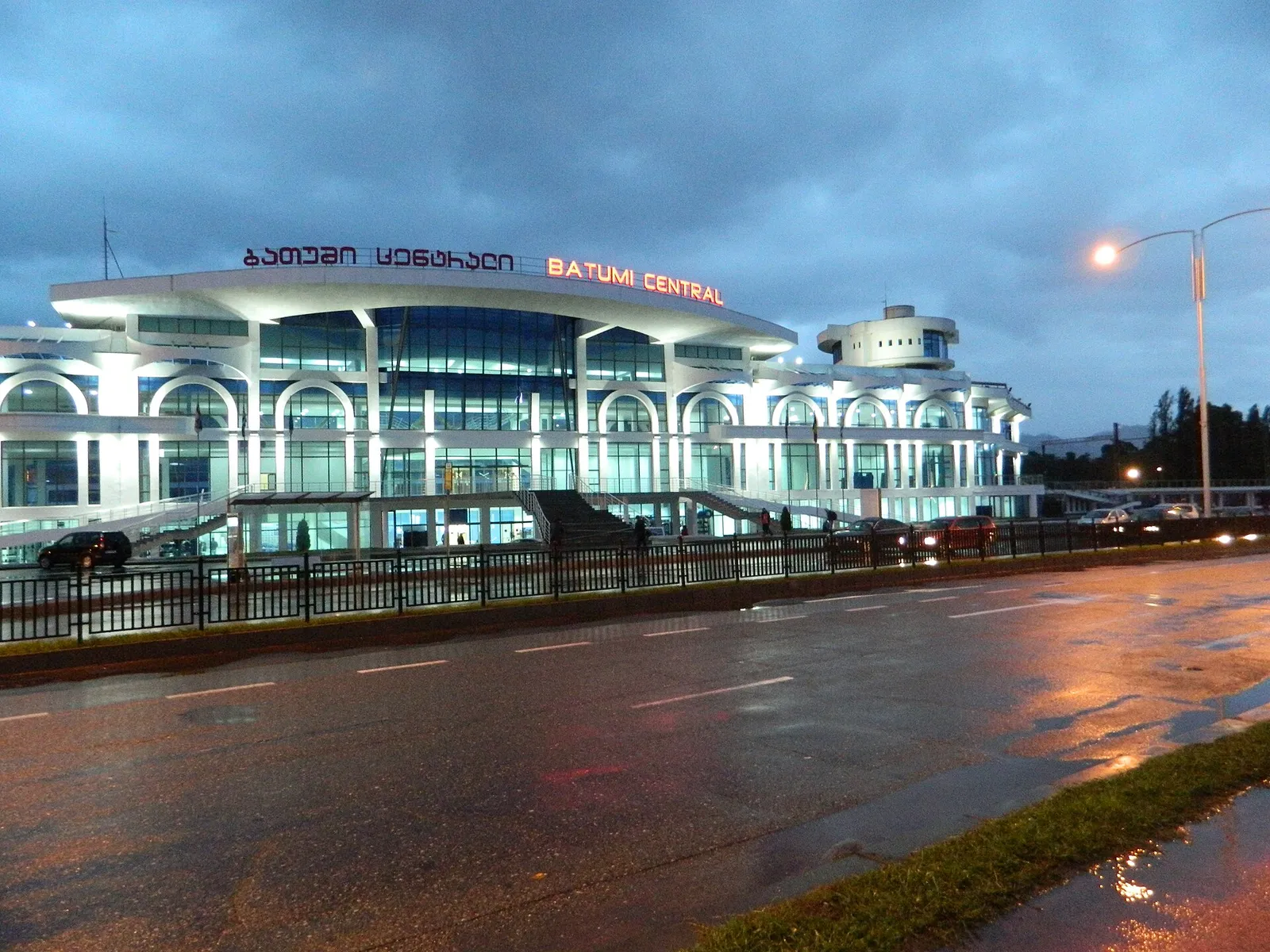 Batumi Central railway station, where Tbilisi trains arrive