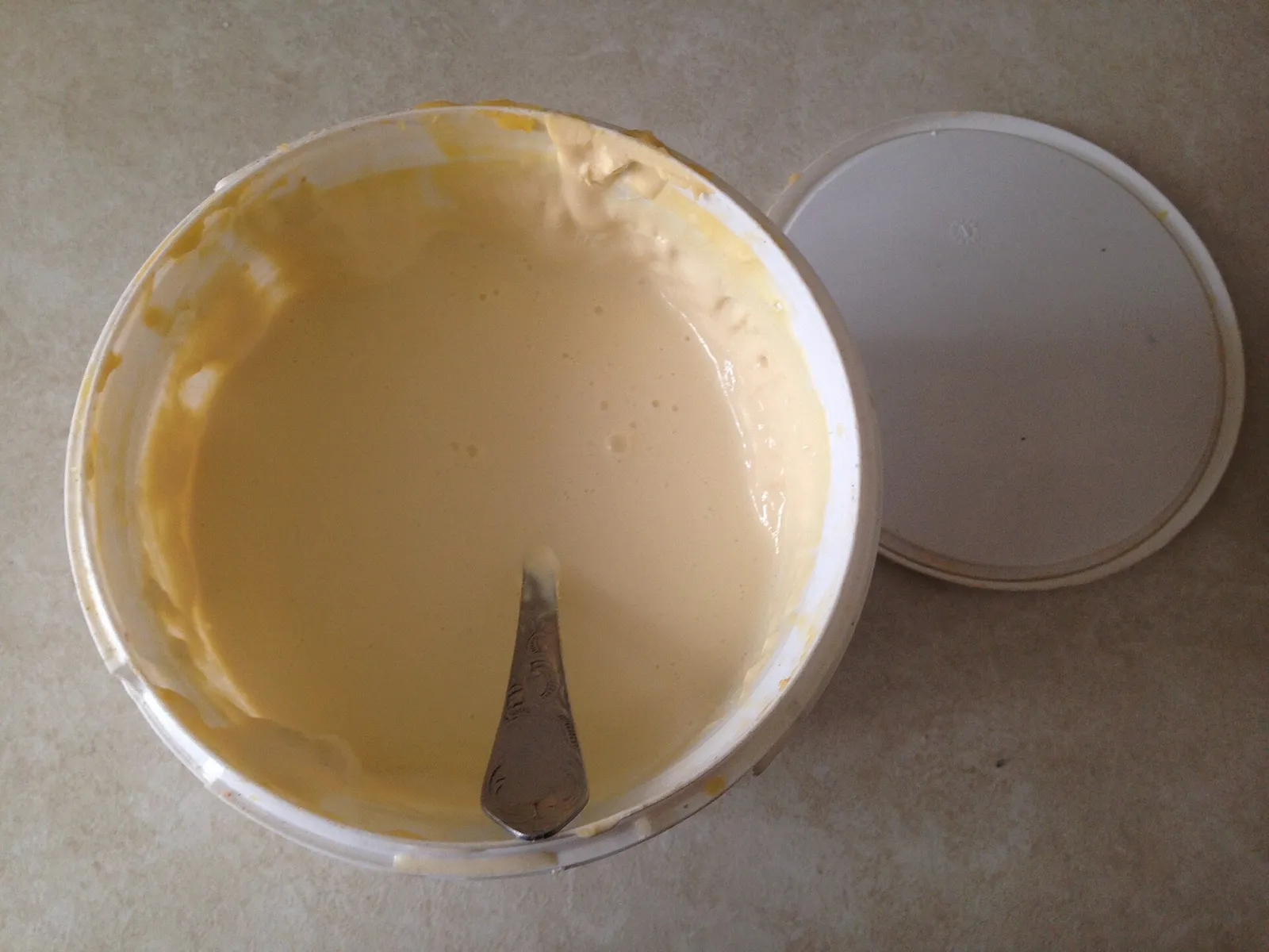 A bowl of kaimaghi, thick Adjarian mountain cream