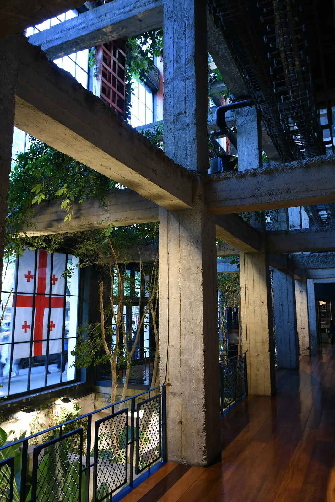 The Stamba building in Tbilisi, a former Soviet printing house